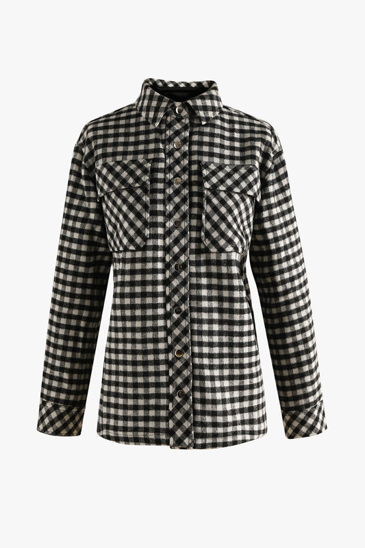 Saint Jacket Wool Black/white Checks