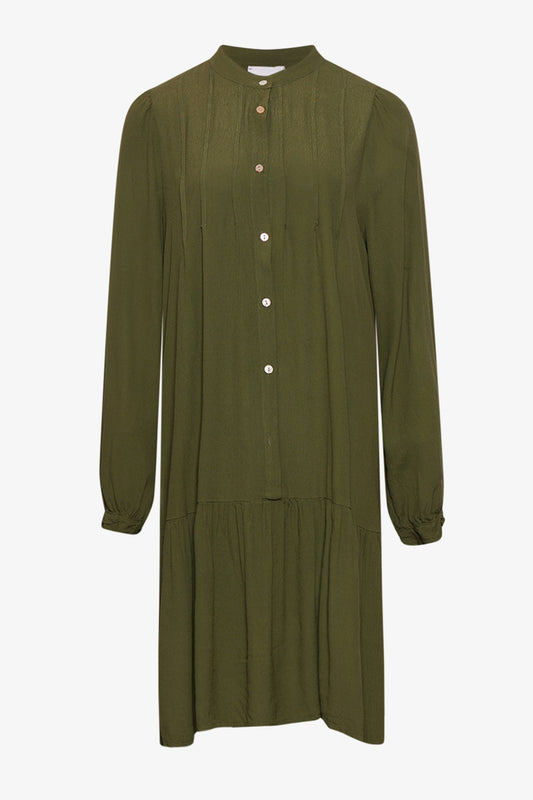 Noellas Imogene Dress Leaf Green. Køb Kjoler hos www.noellafashion.dk