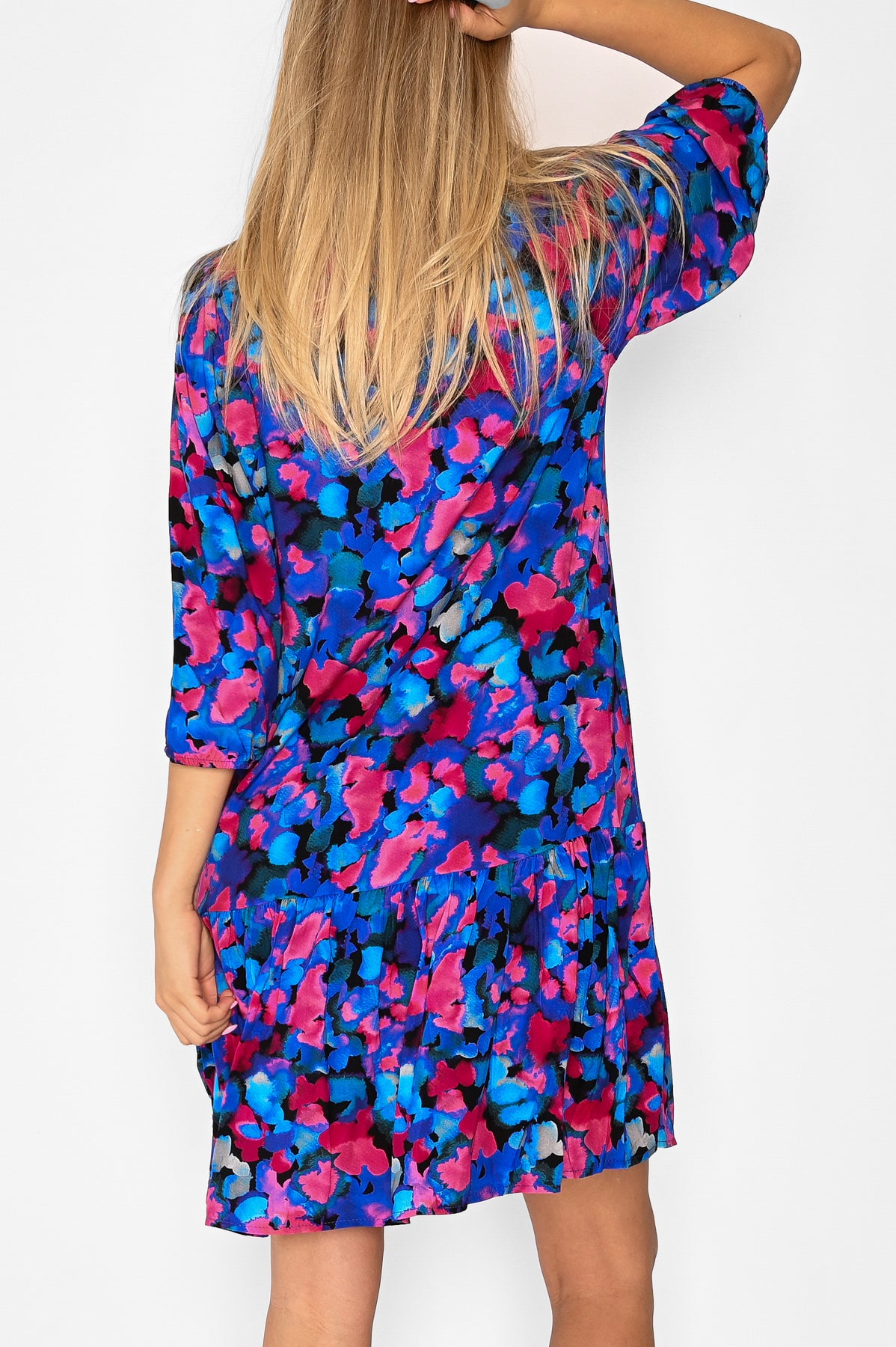 Imogene sh. Dress Blue/pink Mix