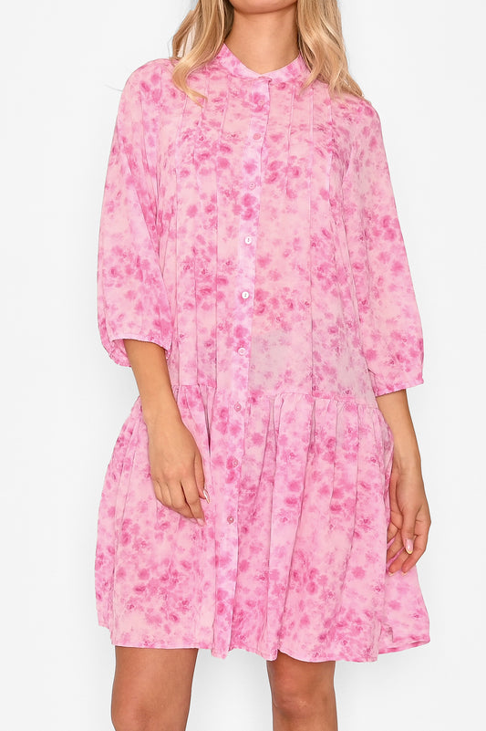 Imogene Dress Trudy Pink Print