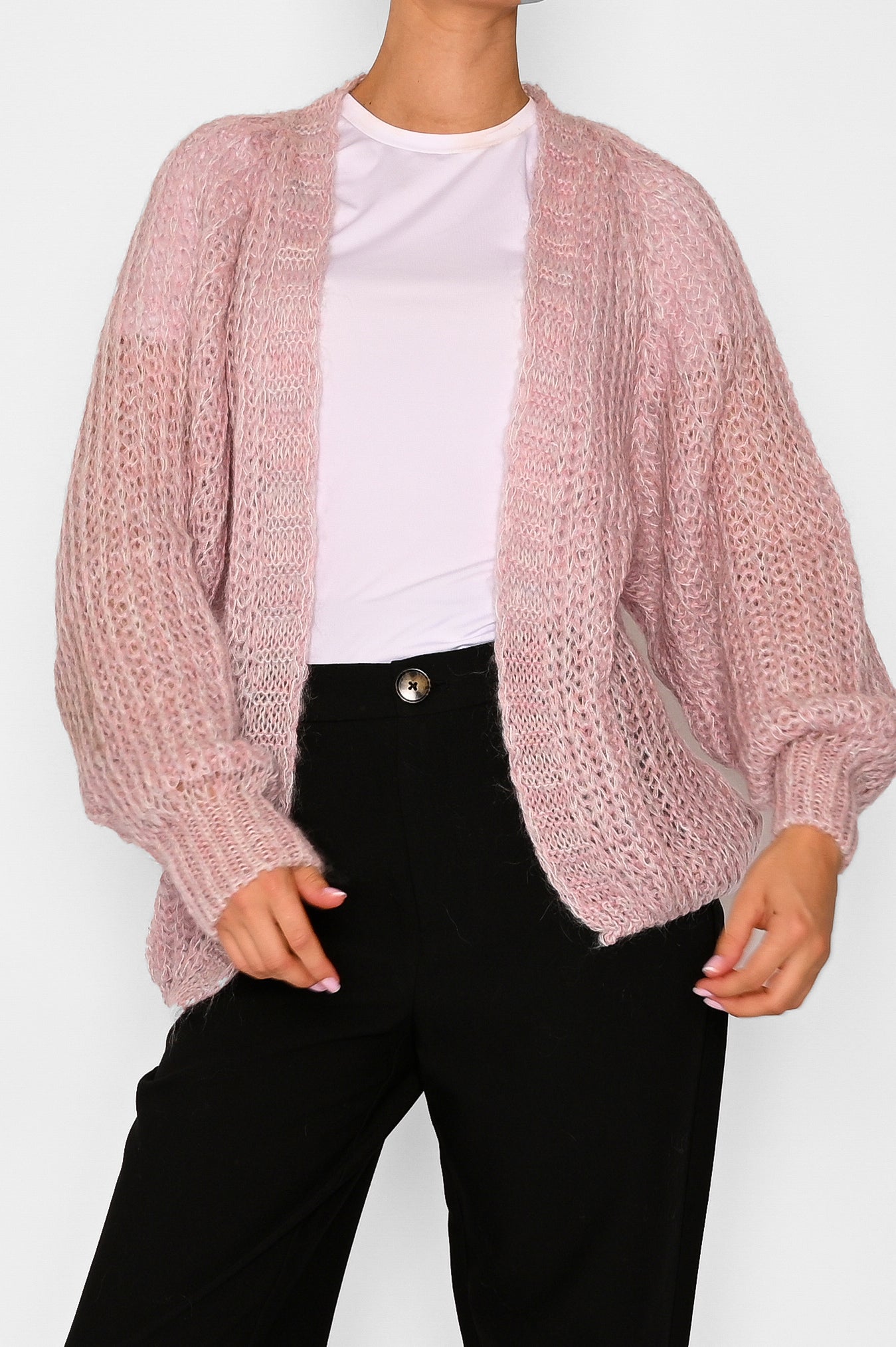 Joseph Knit Cardigan Rose Mix