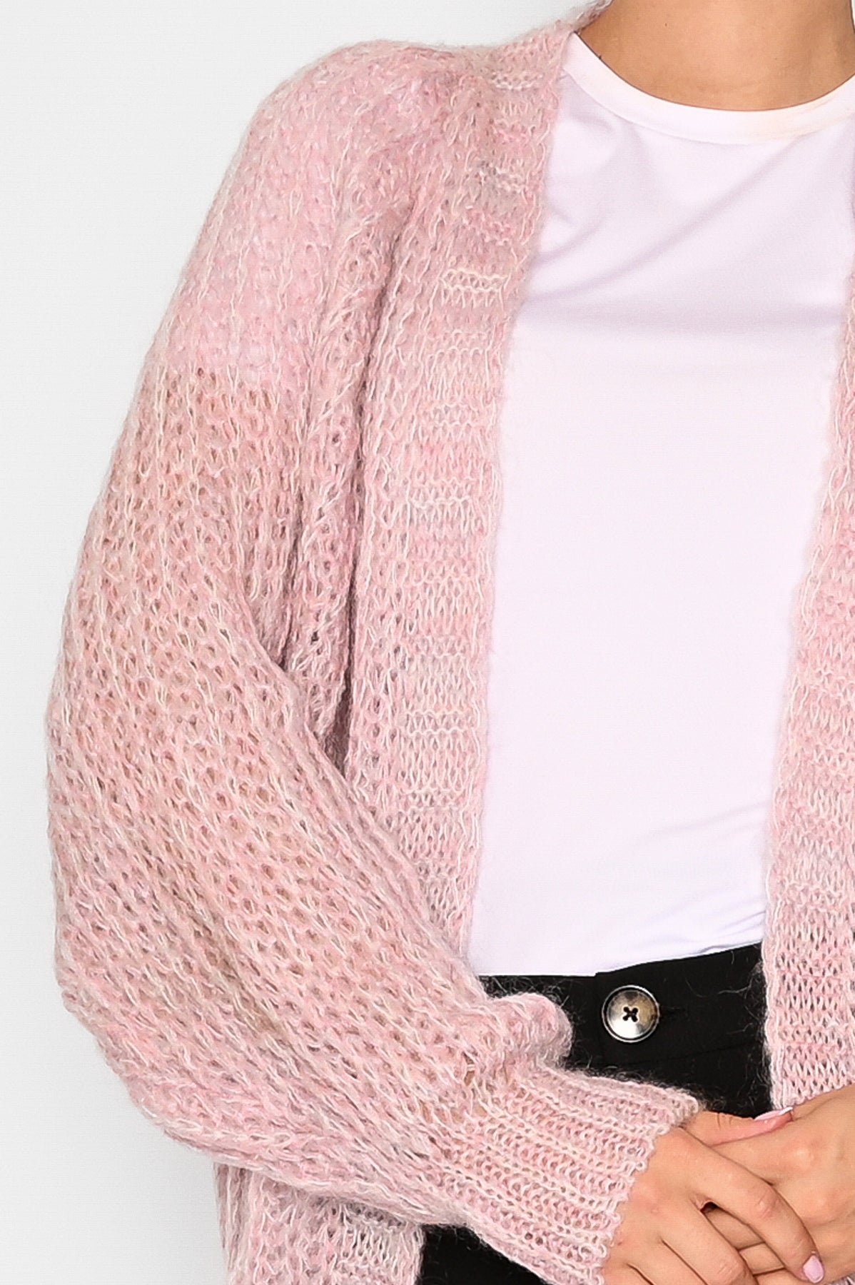 Joseph Knit Cardigan Rose Mix