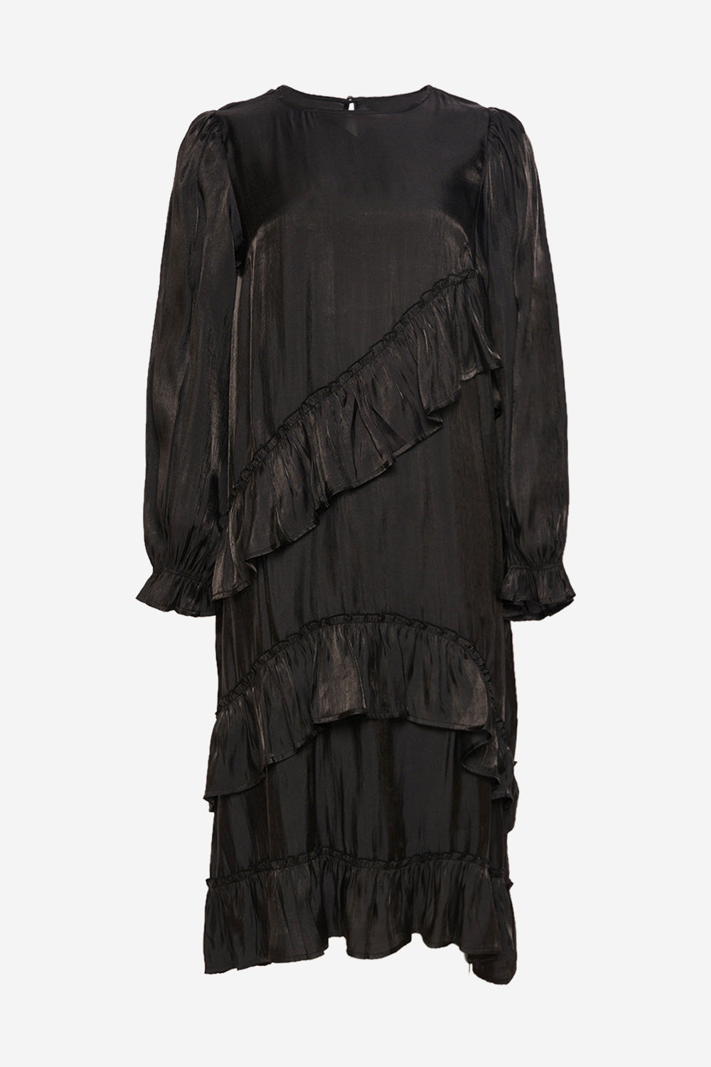 Noellas Sierra Frill Dress black. Køb Kjoler hos www.noellafashion.dk