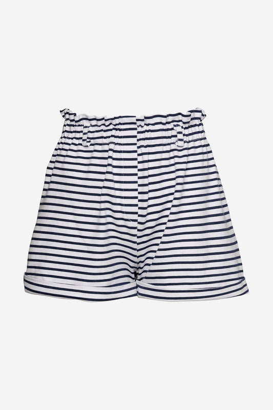 Limbo Shorts Cotton White/navy Stripes