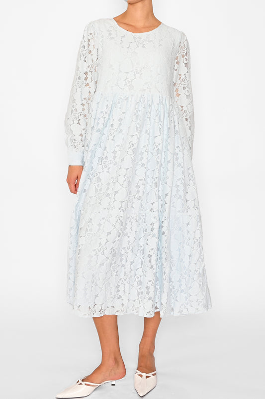 Macenna Long Dress Light Blue