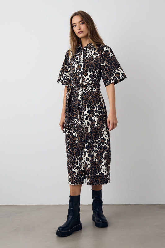 Noellas Keisley Dress Taleah Print. Køb Kjoler hos www.noellafashion.dk