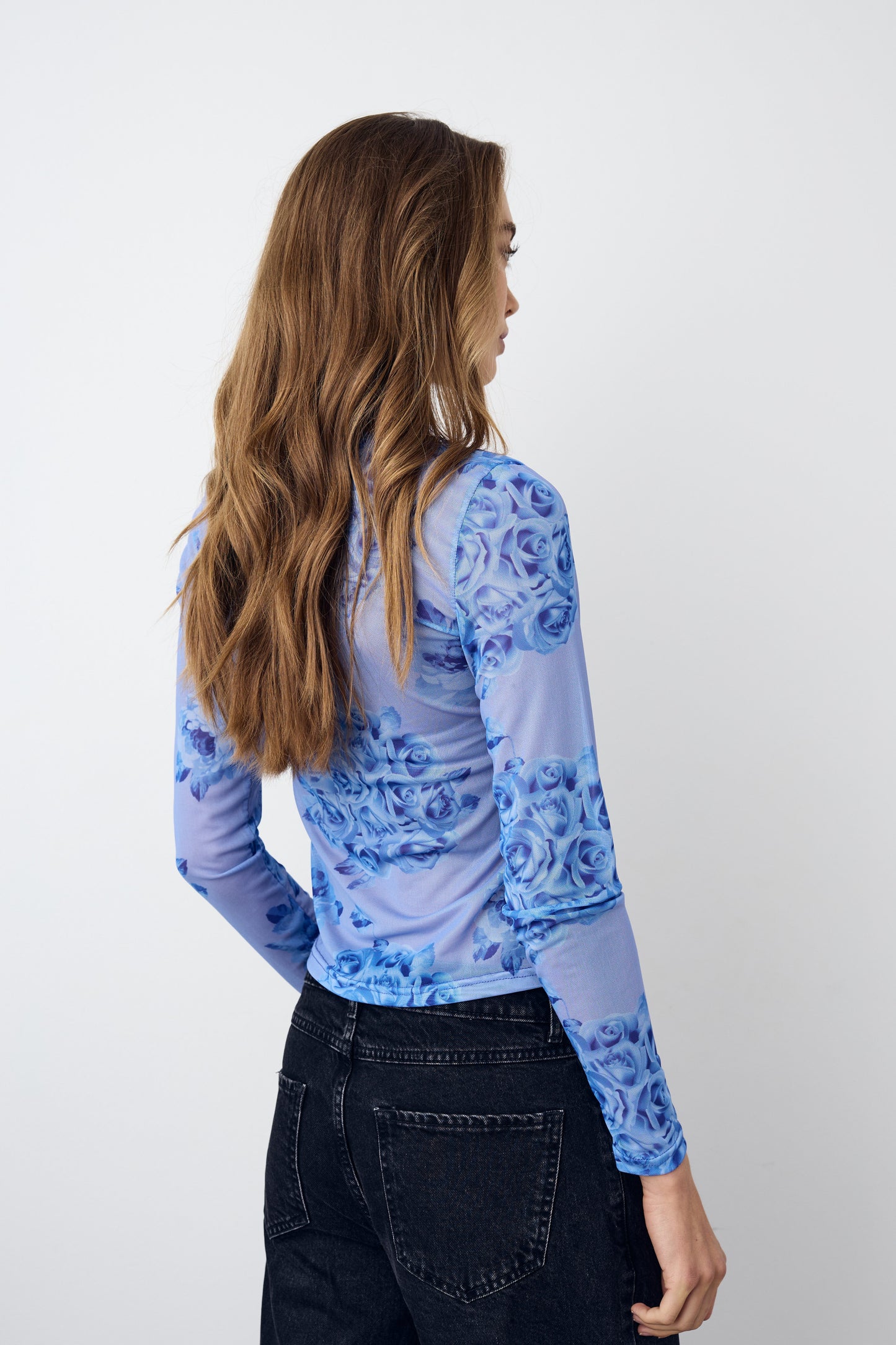 Kilea Top LS Tobi Blue Print