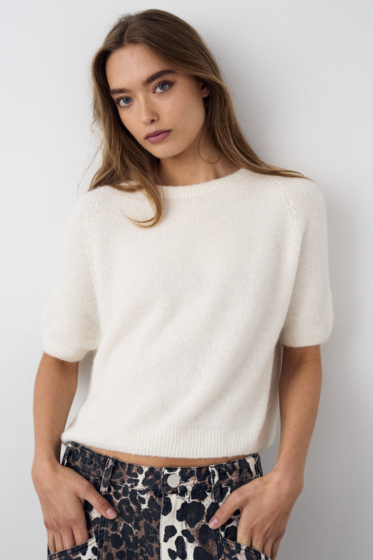 Noellas Lane Knit Oatmeal. Køb Striktrøjer hos www.noellafashion.dk