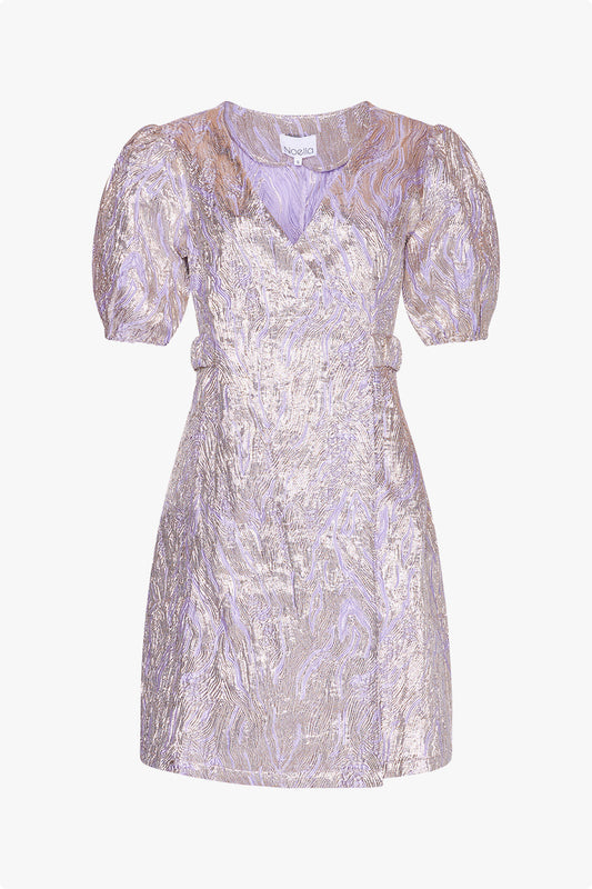Neva Belt Dress Lavender/silver Mix