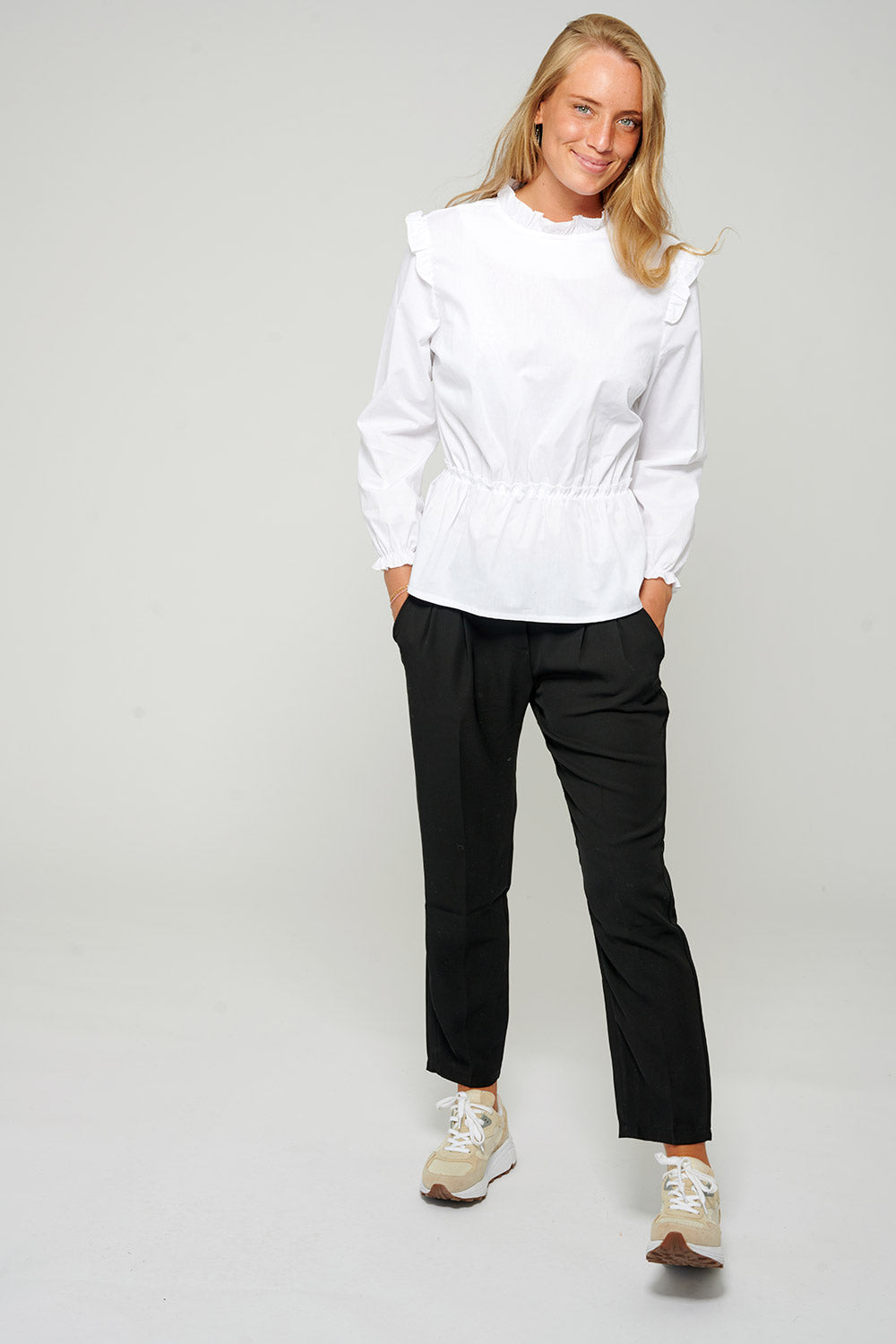 Rome Blouse Cotton Poplin White