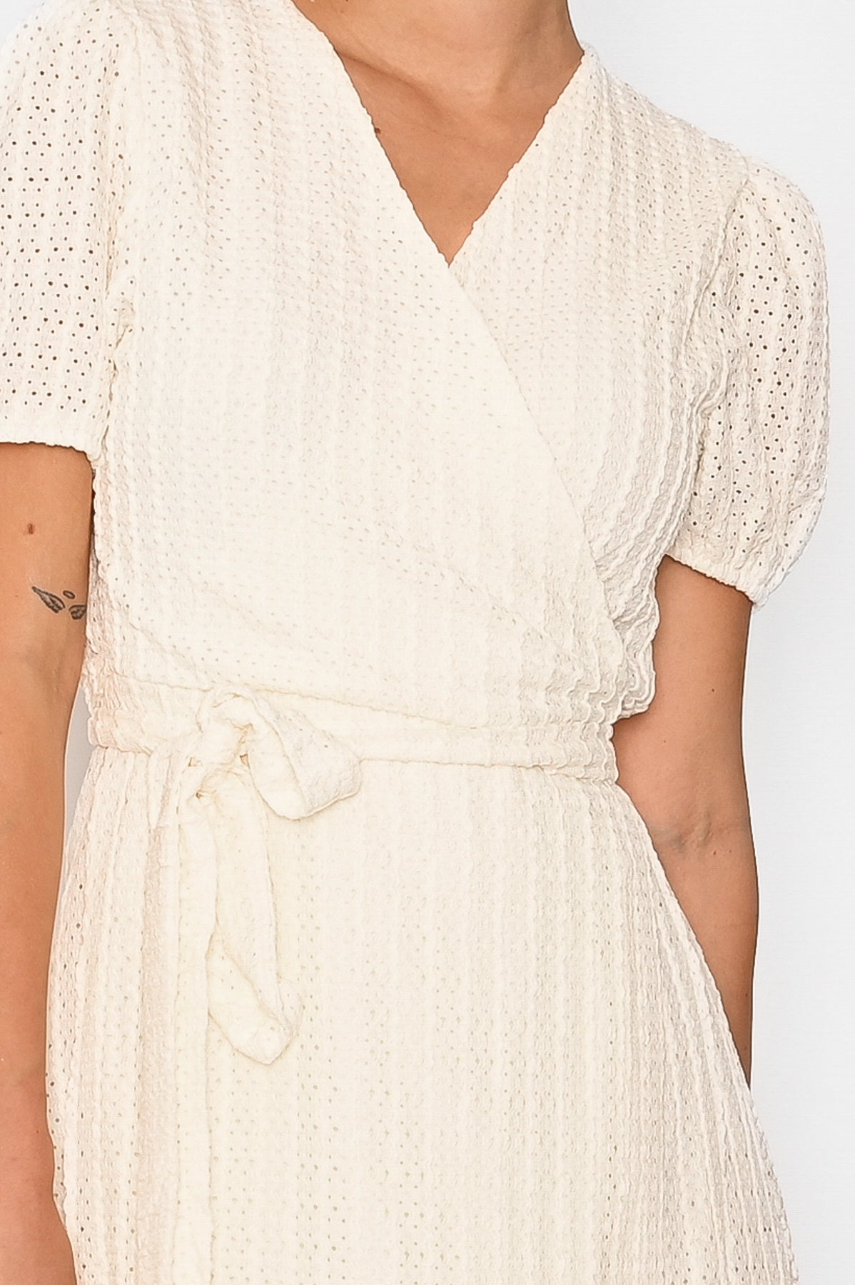 Rio Wrap Dress Cream