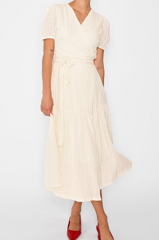 Rio Wrap Dress Cream