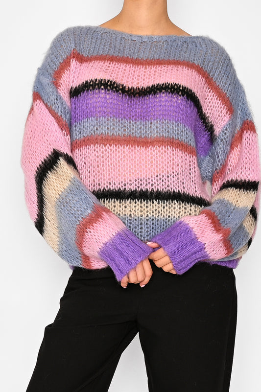 Rona Knit Mix Stripe