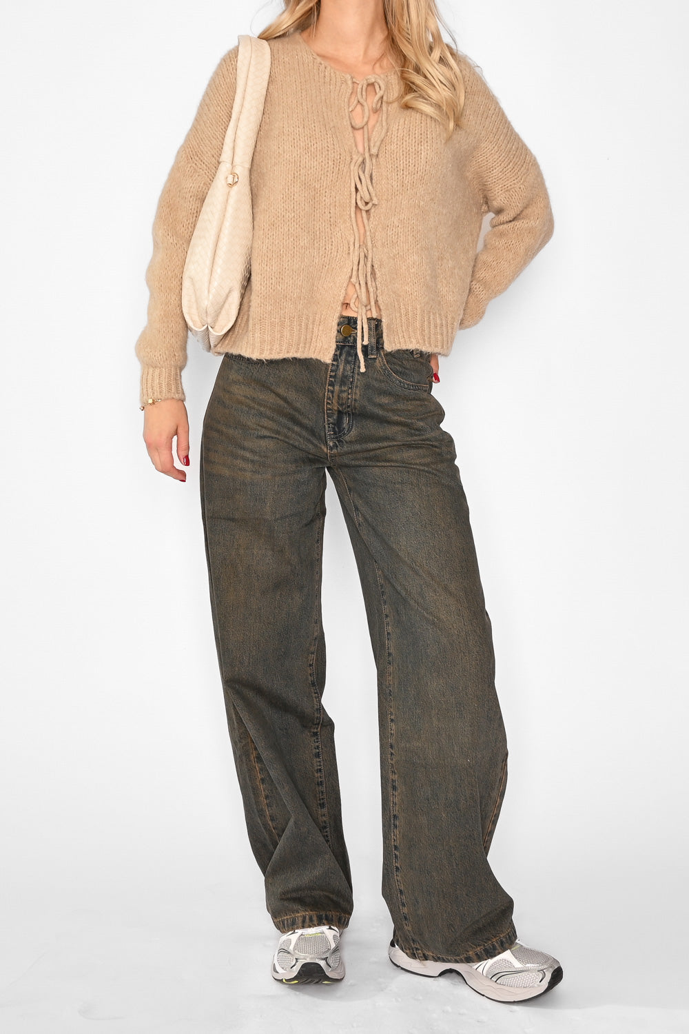 Ella Knit Cardigan Sand