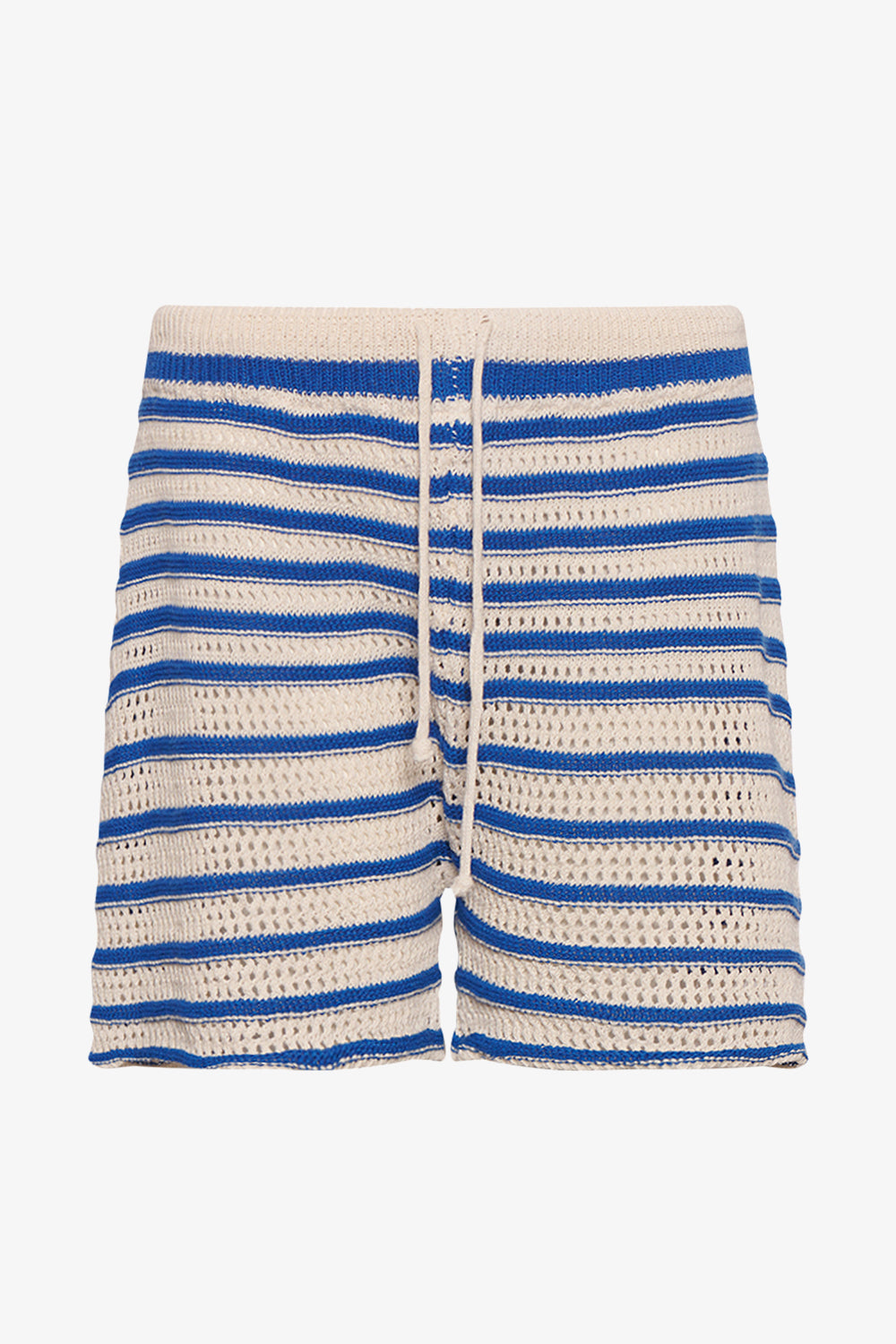 Noellas Shay Knit Shorts Blue Stripe. Køb Shorts hos www.noellafashion.dk