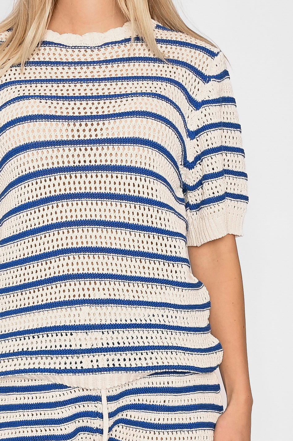 Shay Knit Jumper Blue Stripe