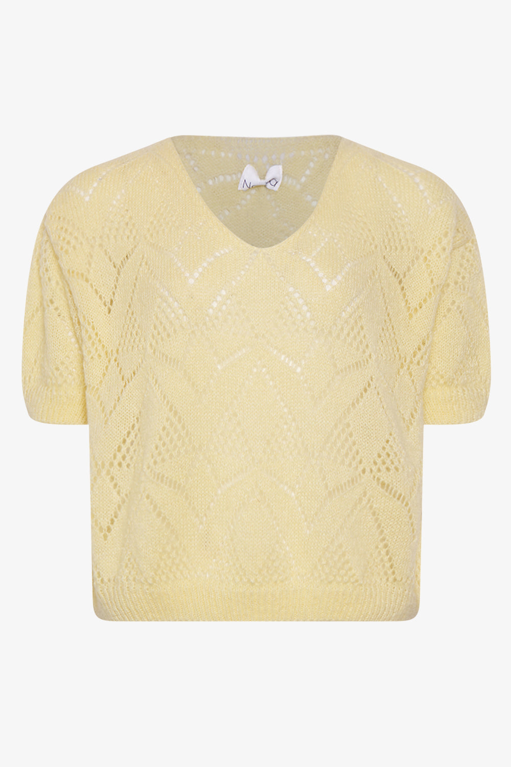 Noellas Sia Knit Jumper Buttercup yellow. Køb Striktrøjer hos www.noellafashion.dk