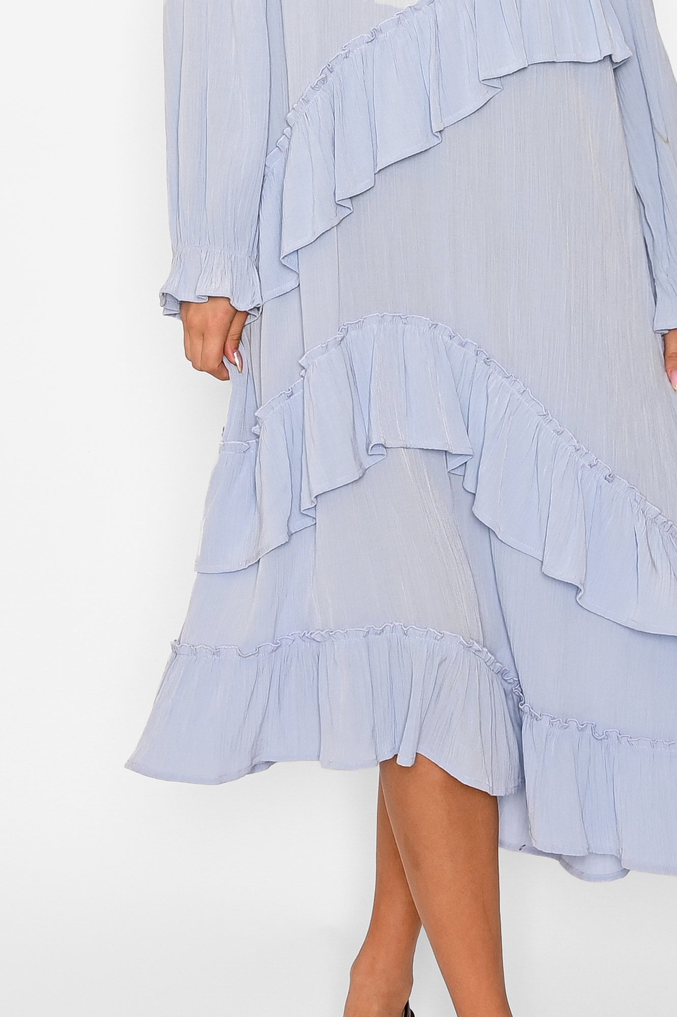 Sierra Frill Dress Light Blue