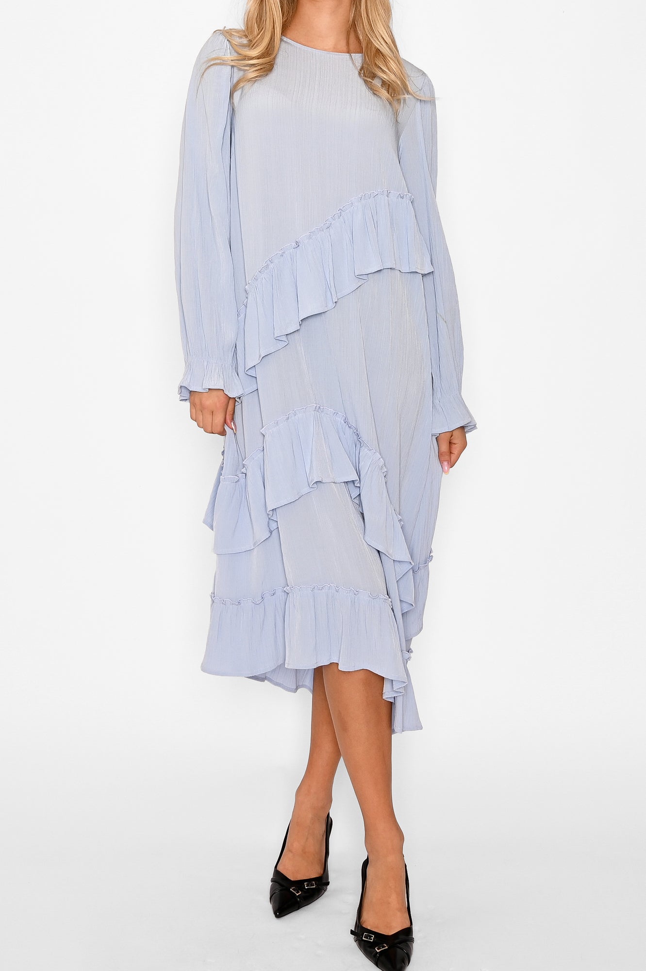 Sierra Frill Dress Light Blue