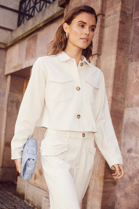 Noellas Summer Jacket Ivory. Køb Jakker hos www.noellafashion.dk