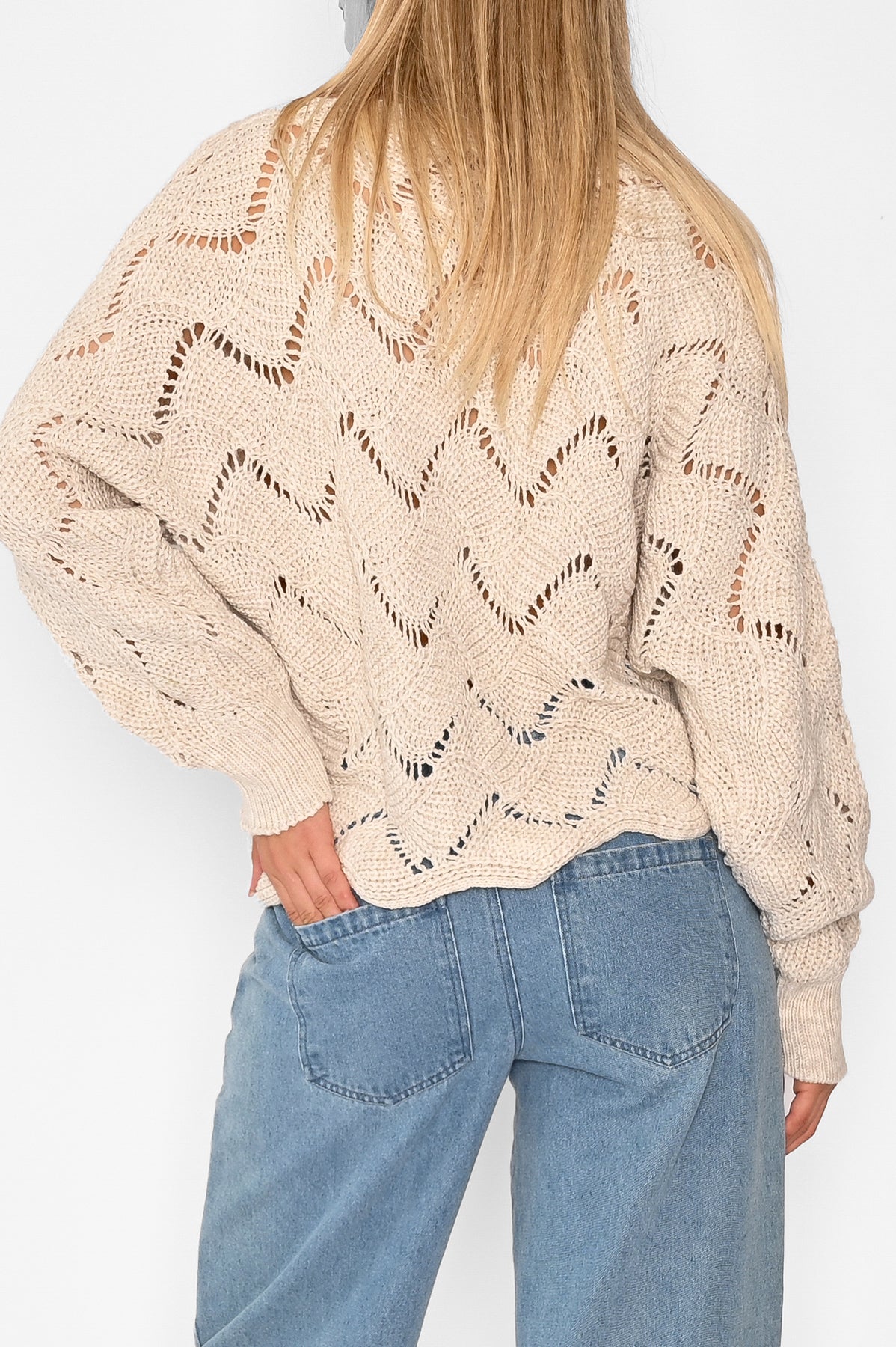 Taffy Knit Sweater Sand