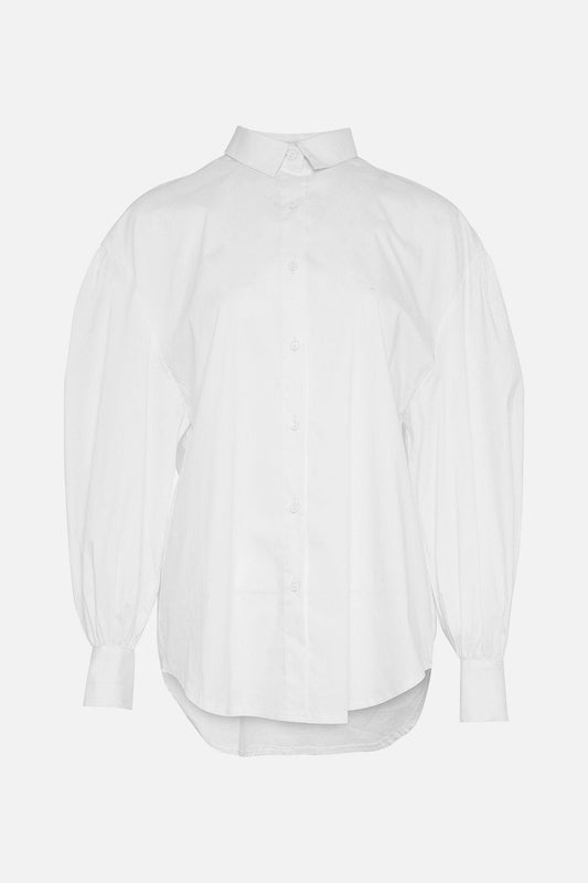 Noellas Tate Shirt Cotton Poplin White. Køb Skjorter hos www.noellafashion.dk