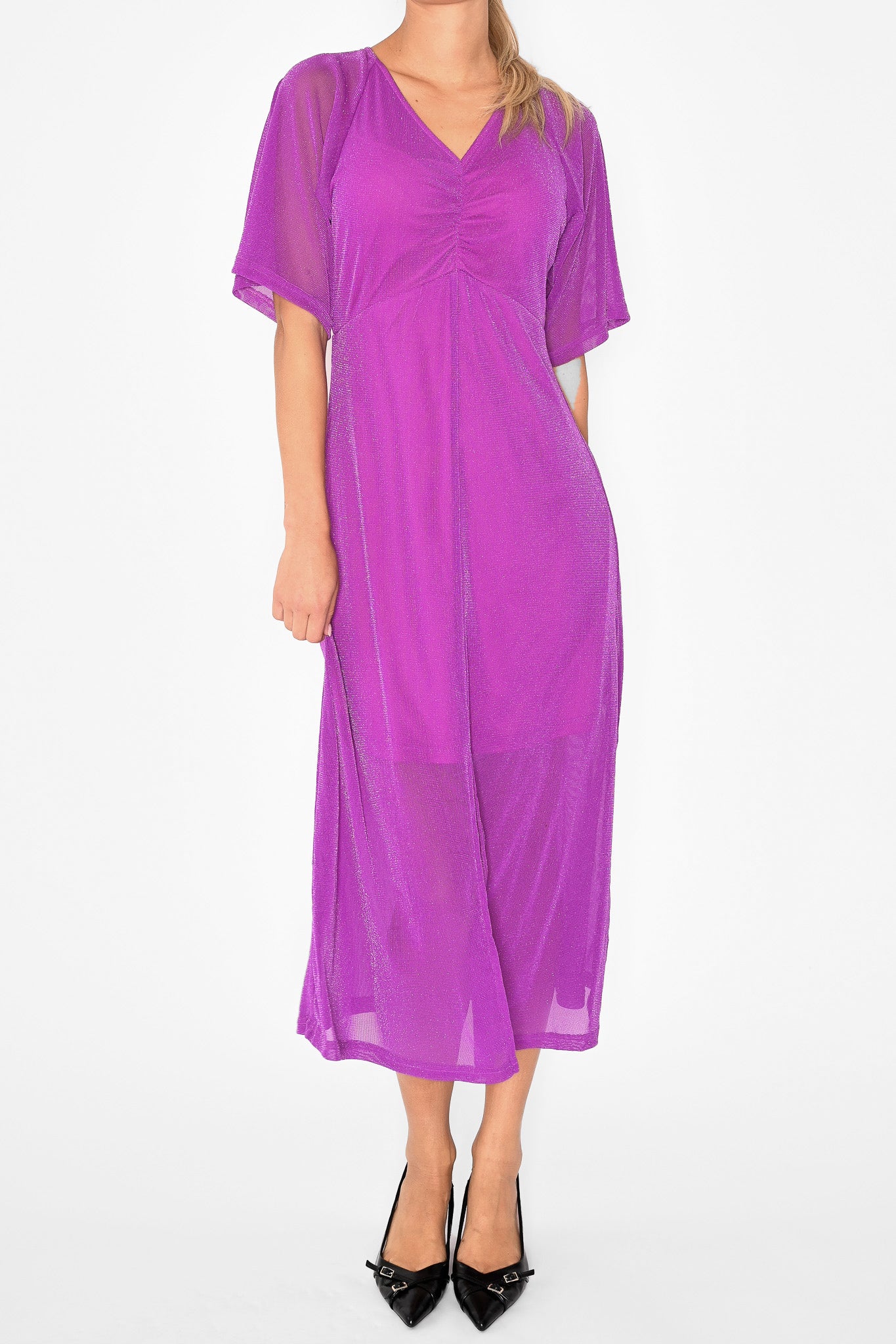 Vienna Midi Dress Lilac