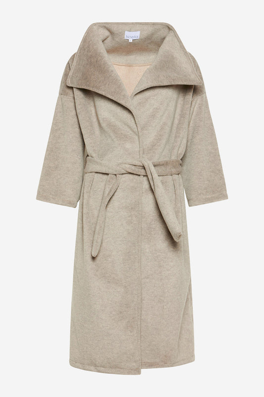 Nina Drape Coat Light Beige