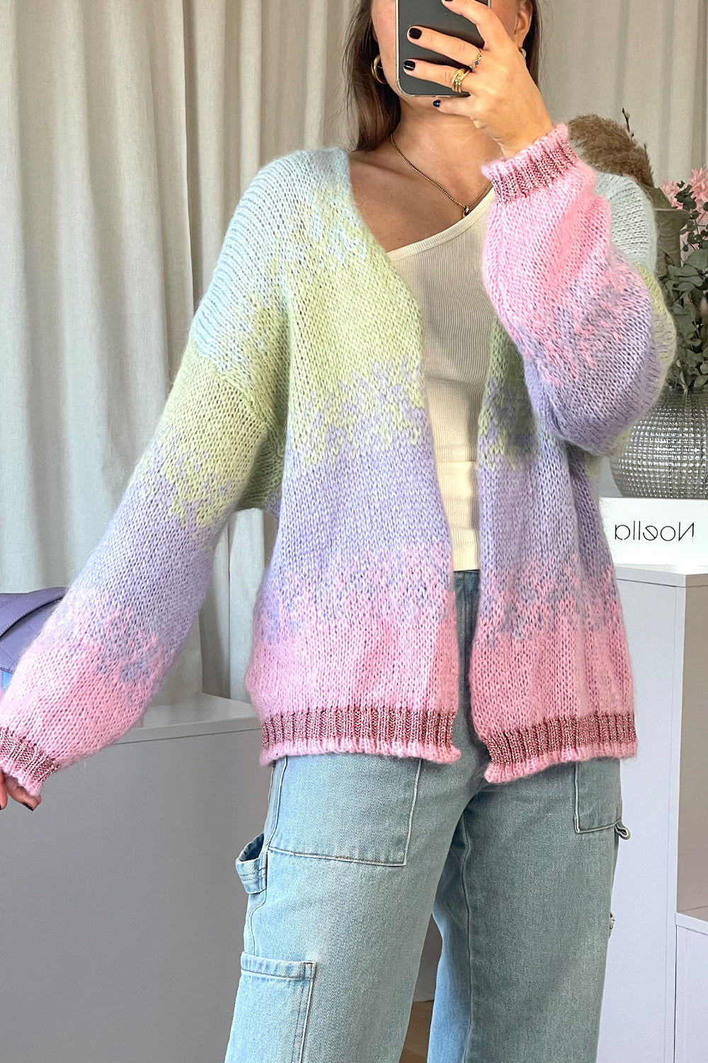 Alicia Knit Cardigan Multi Mix