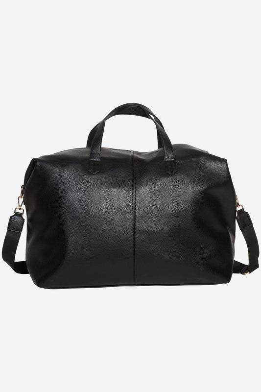 Noellas Holdall Medium Weekend Bag Black Leather Look. Køb Tasker hos www.noellafashion.dk