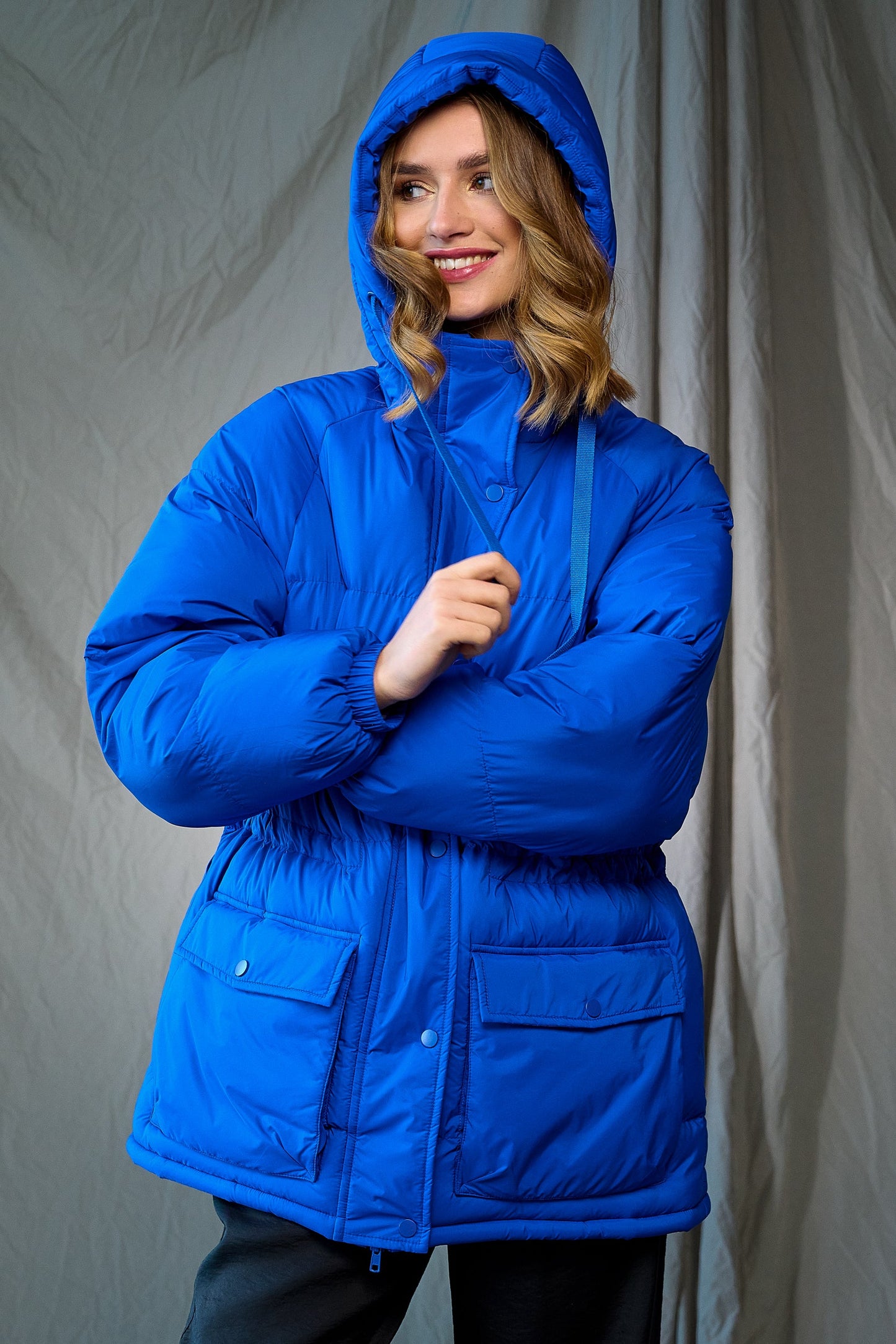 Nanna Puffer Jacket Cobalt Blue