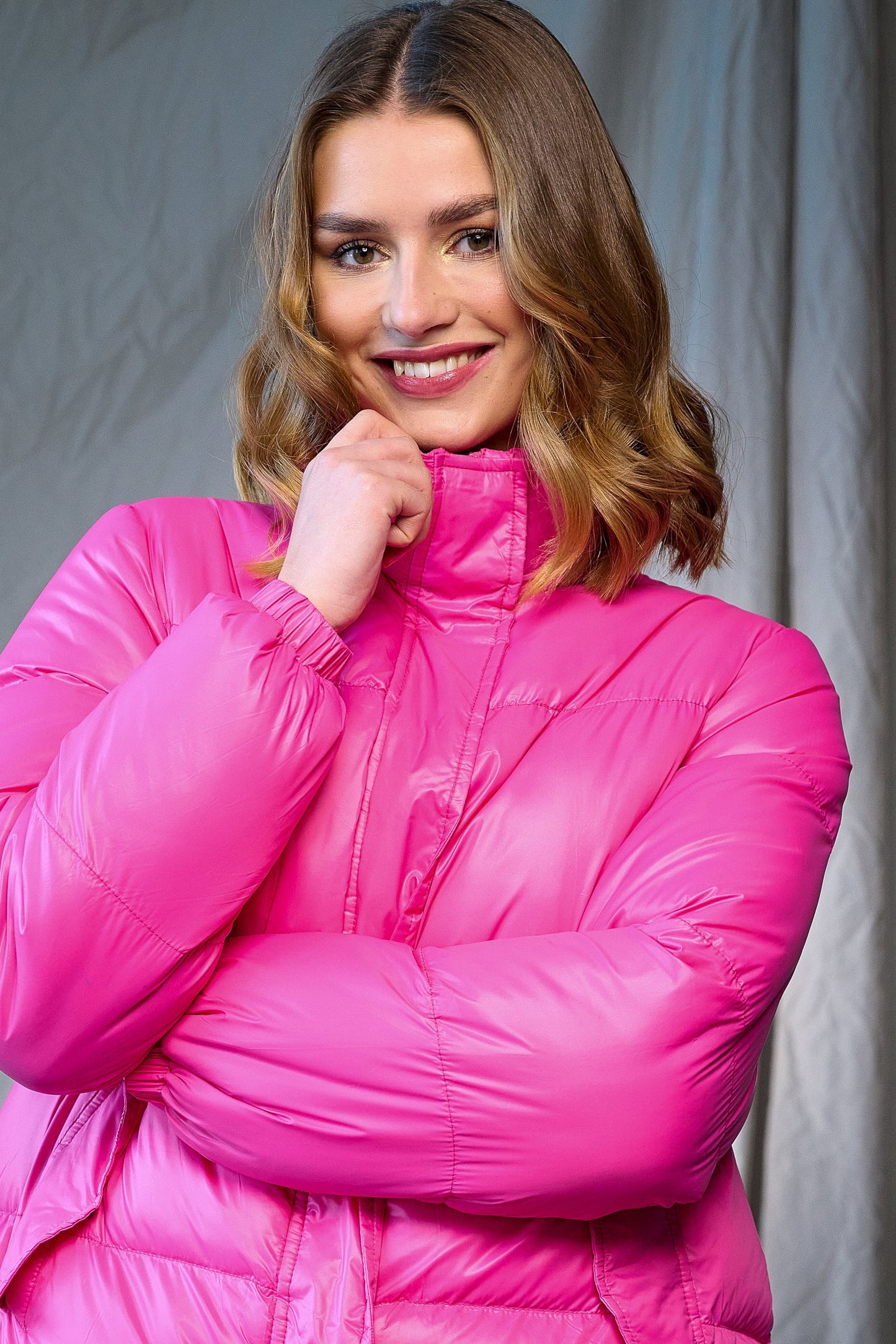 Nelli Puffer Jacket Fuchsia