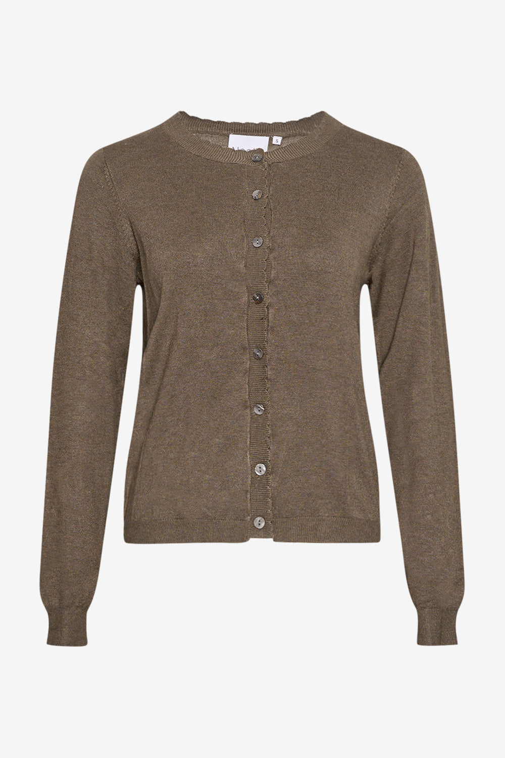 Noellas Ayla Knit Cardigan Brown. Køb Cardigans hos www.noellafashion.dk