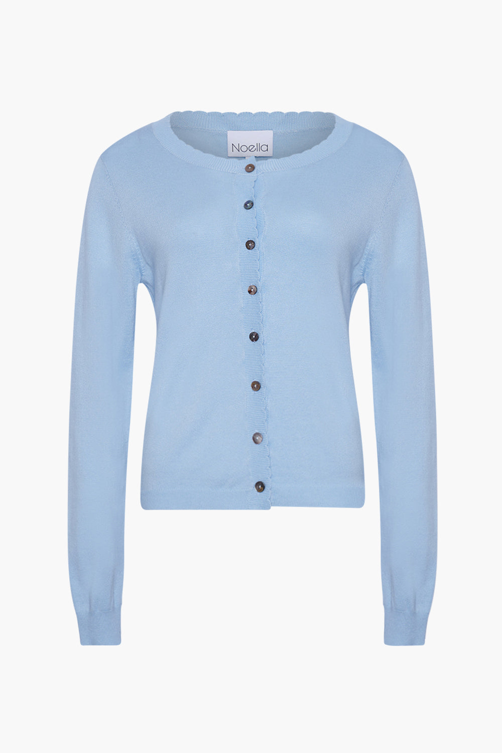 Noellas Ayla Knit Cardigan Light Blue Mel..