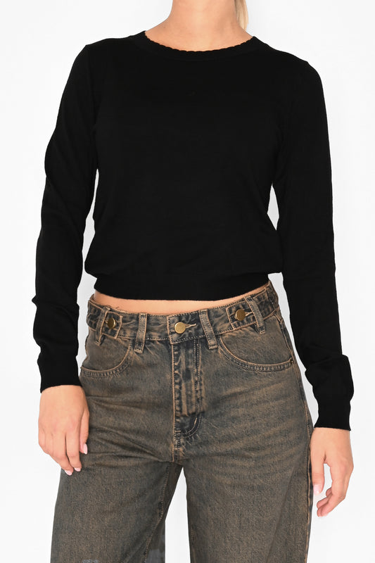 Ayla Knit Sweater Black