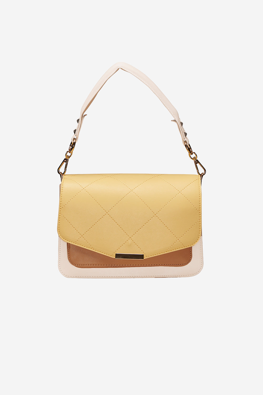 Blanca Multi Compartment Bag Yellow/Nude/Drk.Nude