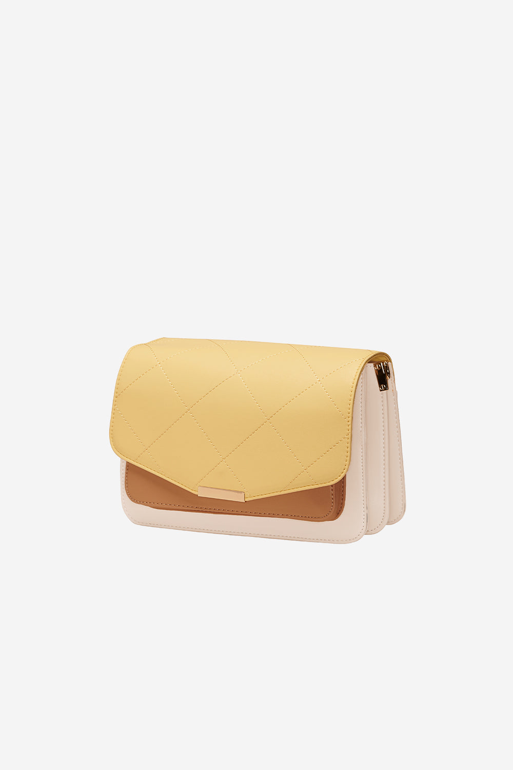 Blanca Multi Compartment Bag Yellow/Nude/Drk.Nude