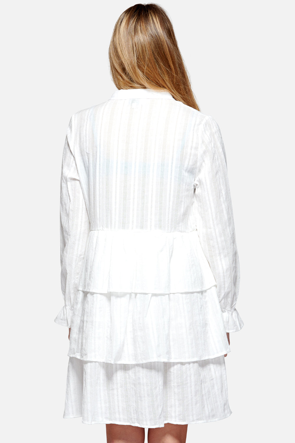 Baja Dress Cotton Broderie White