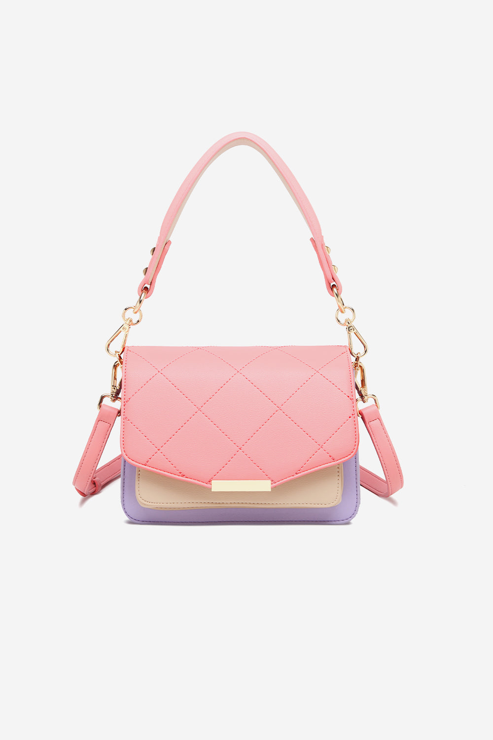 Noellas Blanca Bag Medium Coral/Purple/Nude. Køb Tasker hos www.noellafashion.dk