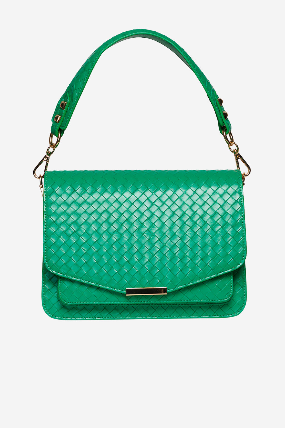 Blanca Braided Bag Bright Green