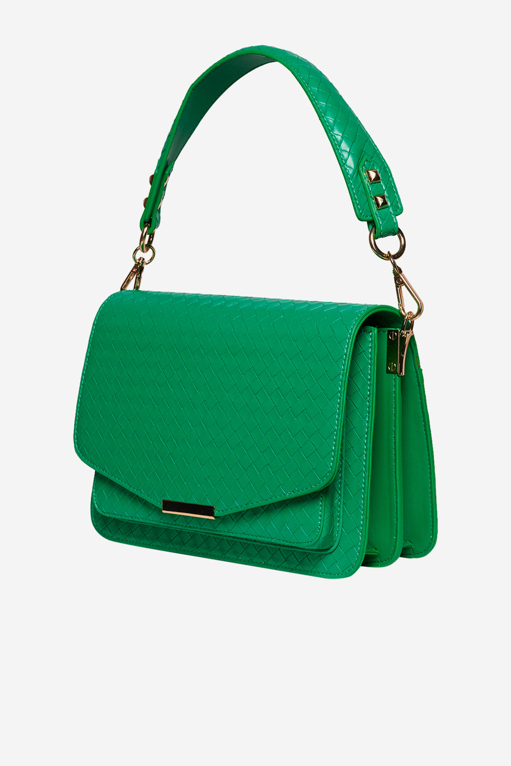 Blanca Braided Bag Bright Green