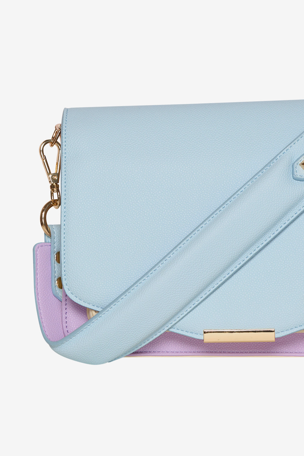 Blanca Multi Compartment Bag Lightblue/Lavender/Offwhite