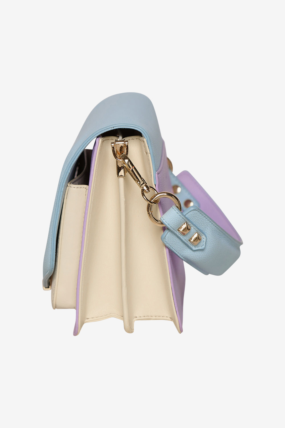 Blanca Multi Compartment Bag Lightblue/Lavender/Offwhite