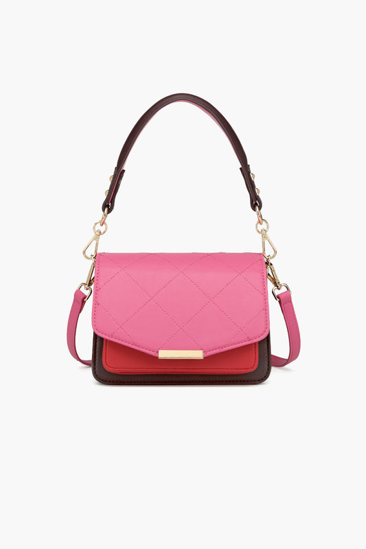 Noellas Blanca Bag Medium Fudge/Luscious Red/Pink. Køb Tasker hos www.noellafashion.dk