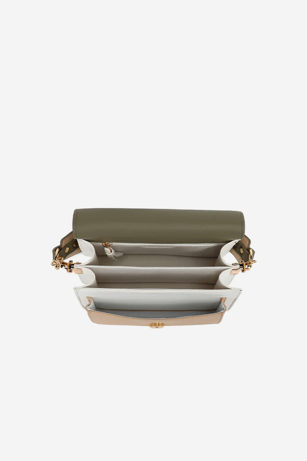 Blanca Multi Compartment Bag Army/White/Beige