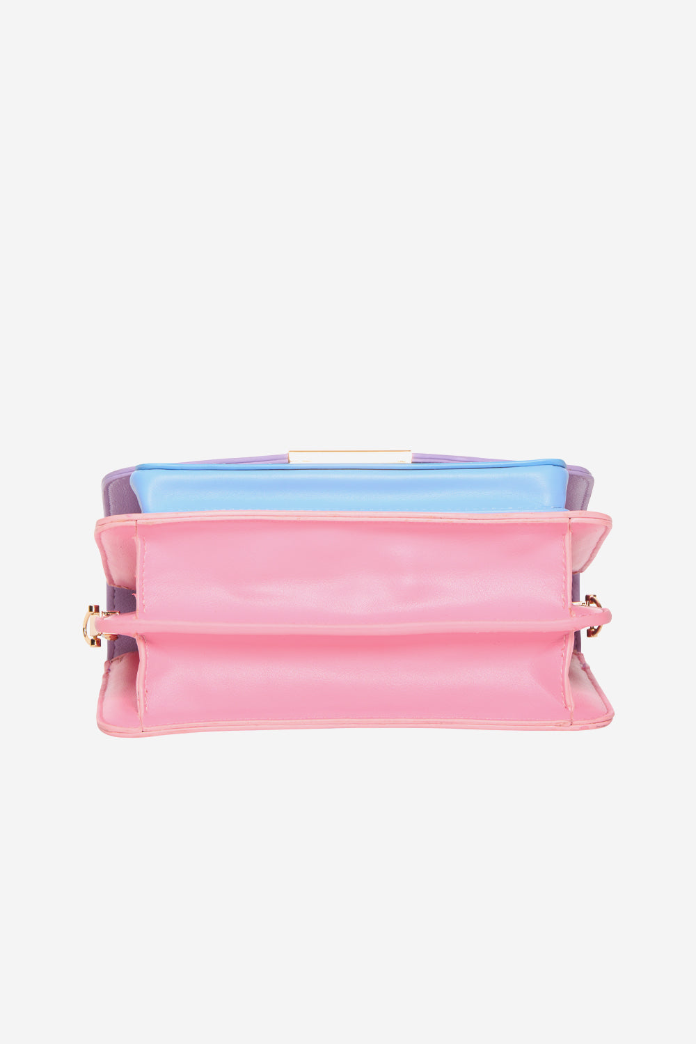 Blanca Multi Compartment Bag Light Pink/Light Blue/Purple