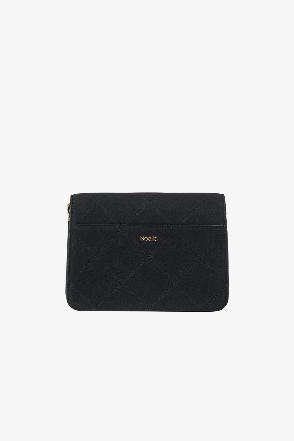 Blanca Multi Compartment Bag Black Suede