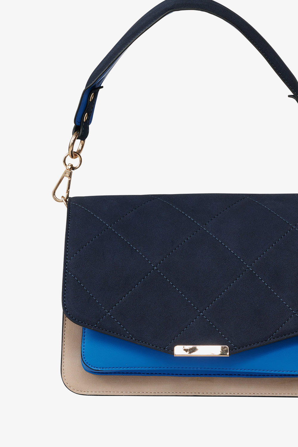 Blanca Multi Compartment Bag Navy/Sand/Blue