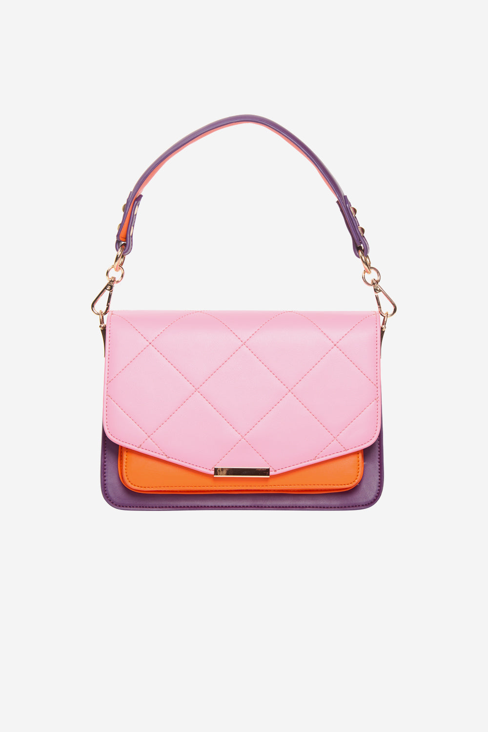 Blanca Multi Compartment Bag Plum/Orange/Light Pink