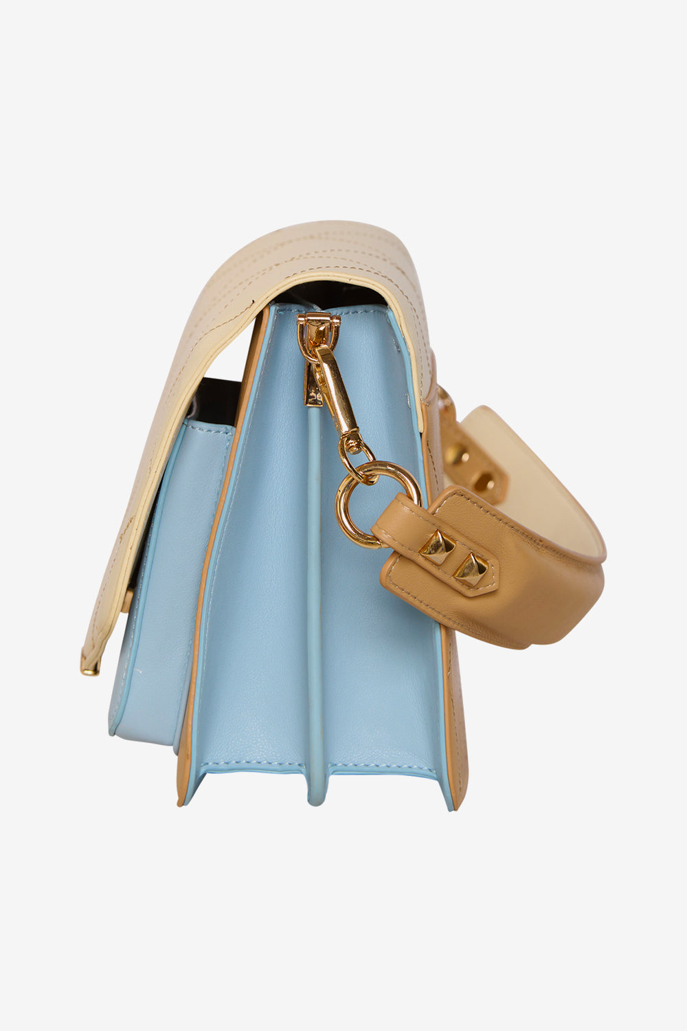 Blanca Multi Compartment Bag Offwhite/Lightblue/Camel